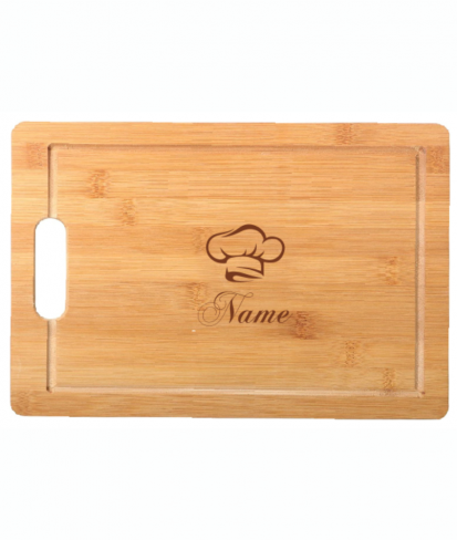 Personalised Chef Hat Wood Chopping Board